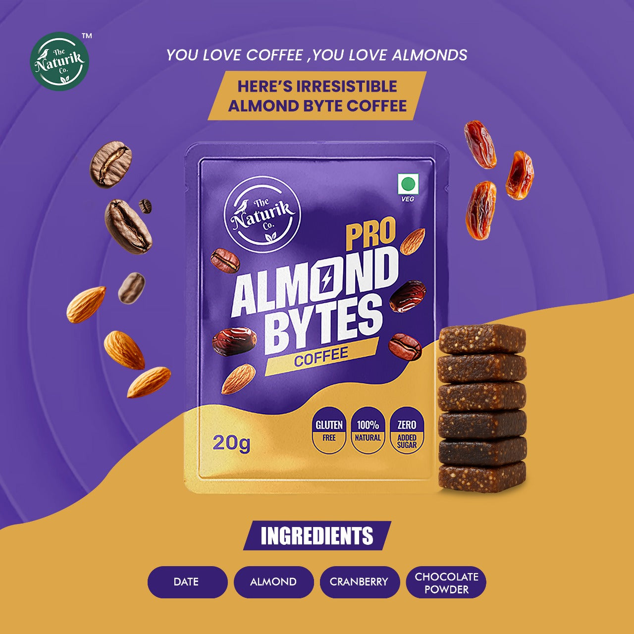 The Naturik Almond bytes