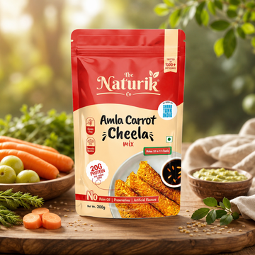 Amla Carrot cheela - Protein Chilla Mix