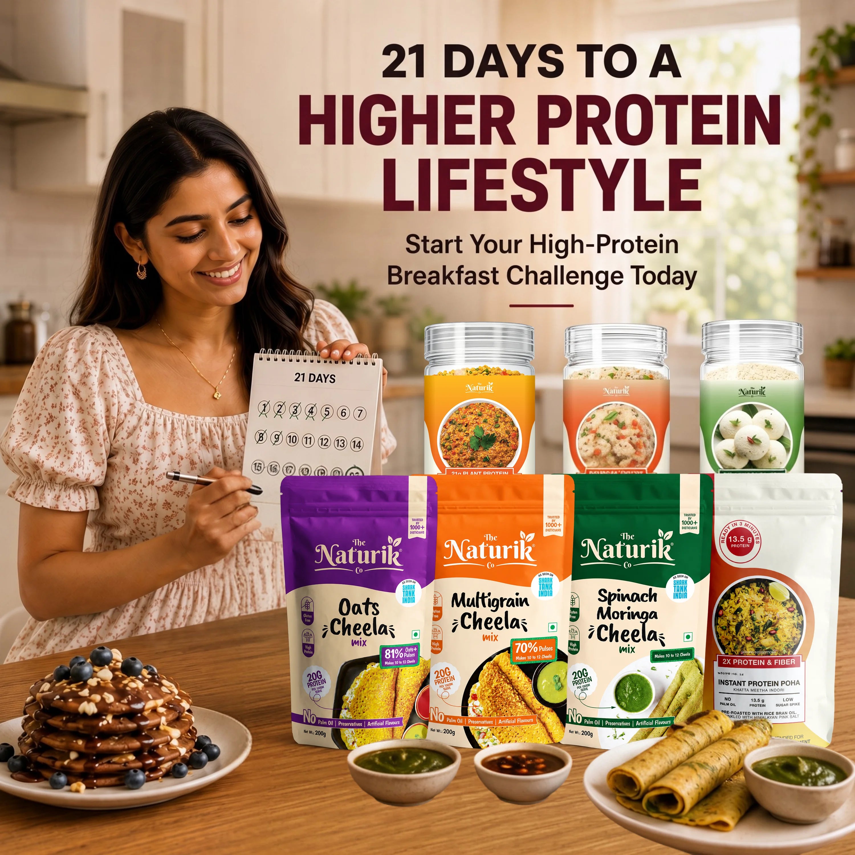 21-Day High Protein Breakfast Kit for Muscle Growth