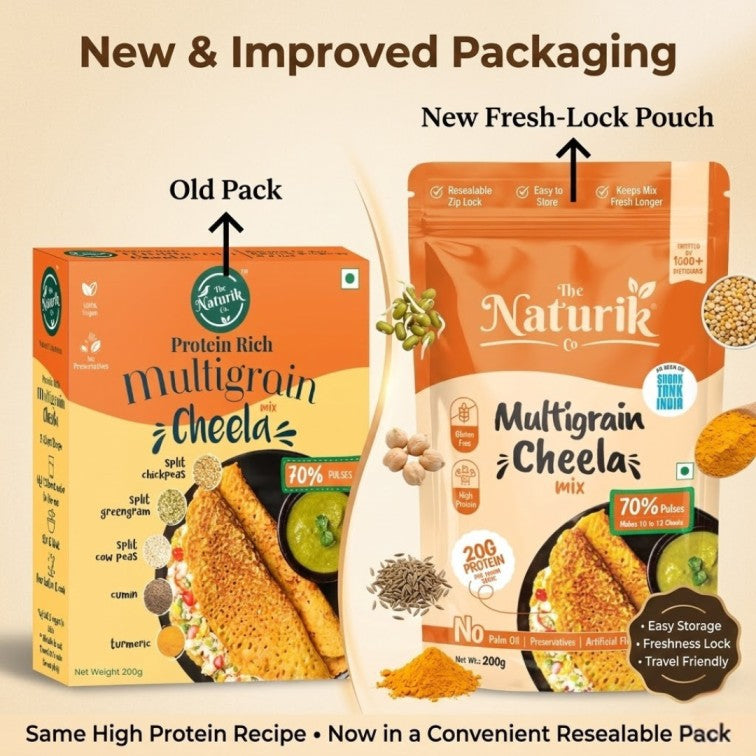 Multigrain Cheela Mix Combo (Pack of 2) - 200g each