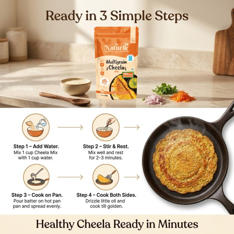 Multigrain Cheela Mix Combo (Pack of 2) - 200g each