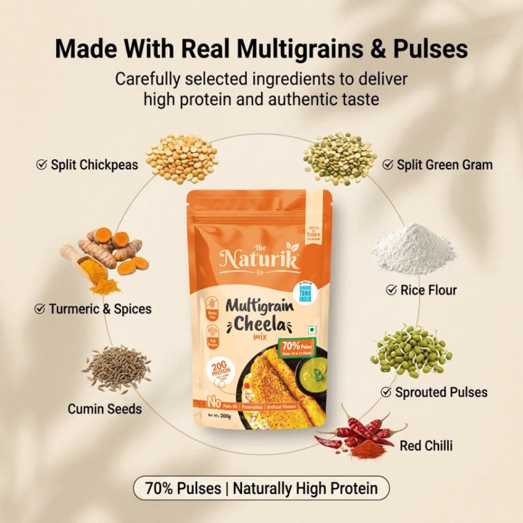 Multigrain Cheela Mix Combo (Pack of 2) - 200g each