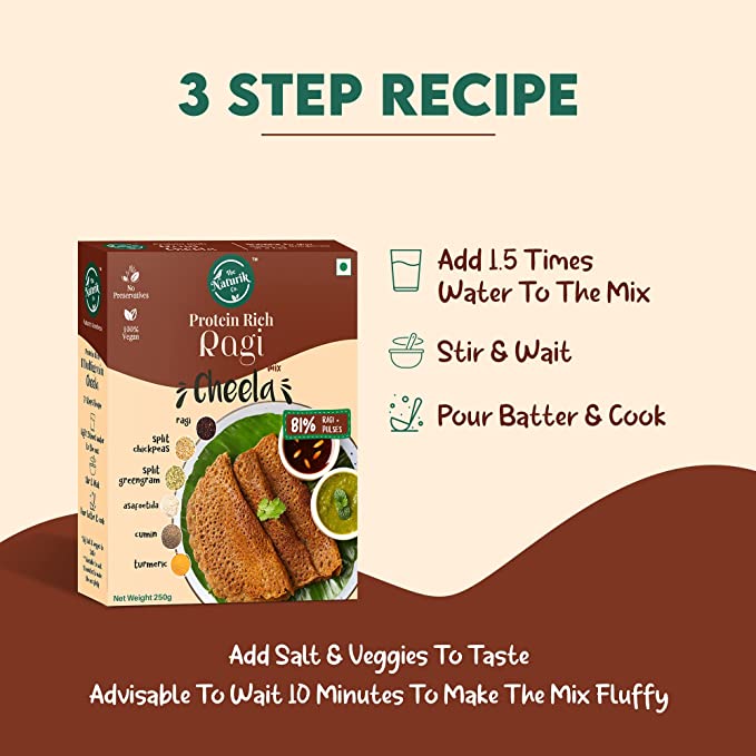 Ragi cheela - Recipe