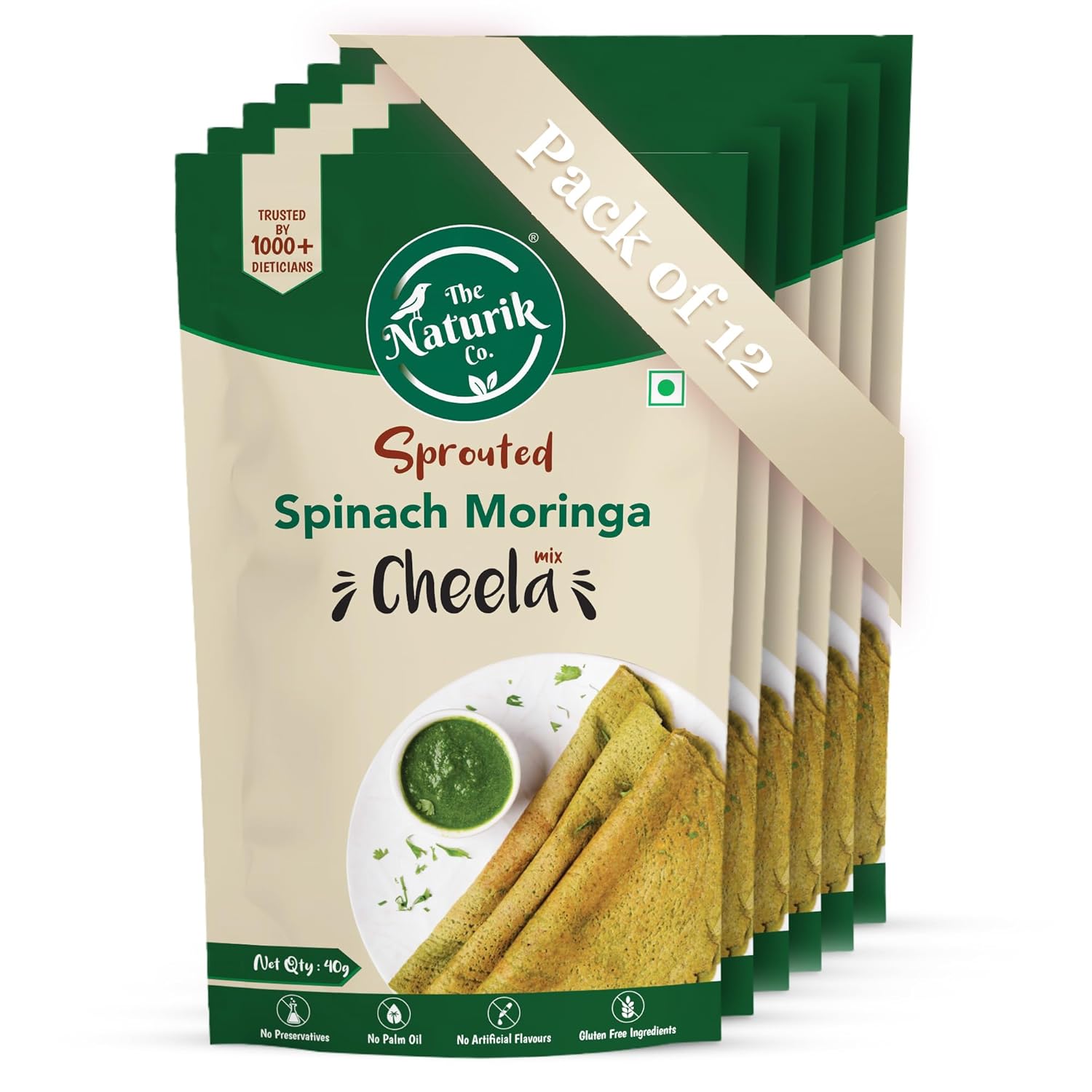 Spinach Moringa Cheela Mix - Protein Chilla Mix