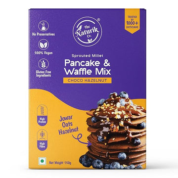 The Naturik Co. Millet Pancake & Waffle Mix | High Protein, Fiber I No Maida No Sugar