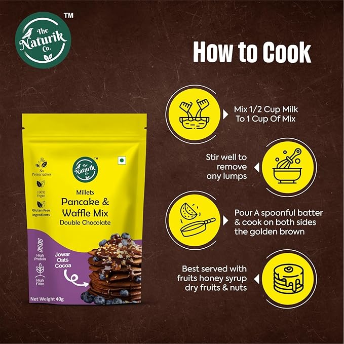 Pancake & waffle mix (Double chocolate) - how to cook