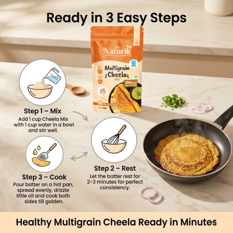 Multigrain Cheela Mix Combo (Pack of 2) - 200g each