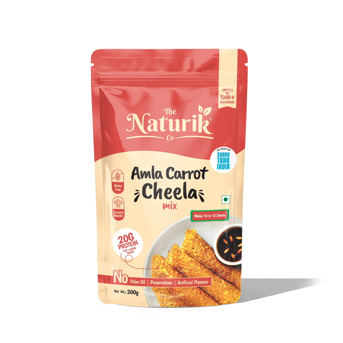 Amla Carrot cheela - Protein Chilla Mix