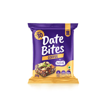 Date Bytes - Coffee Almond Bytes Pack of 10 (20g each)