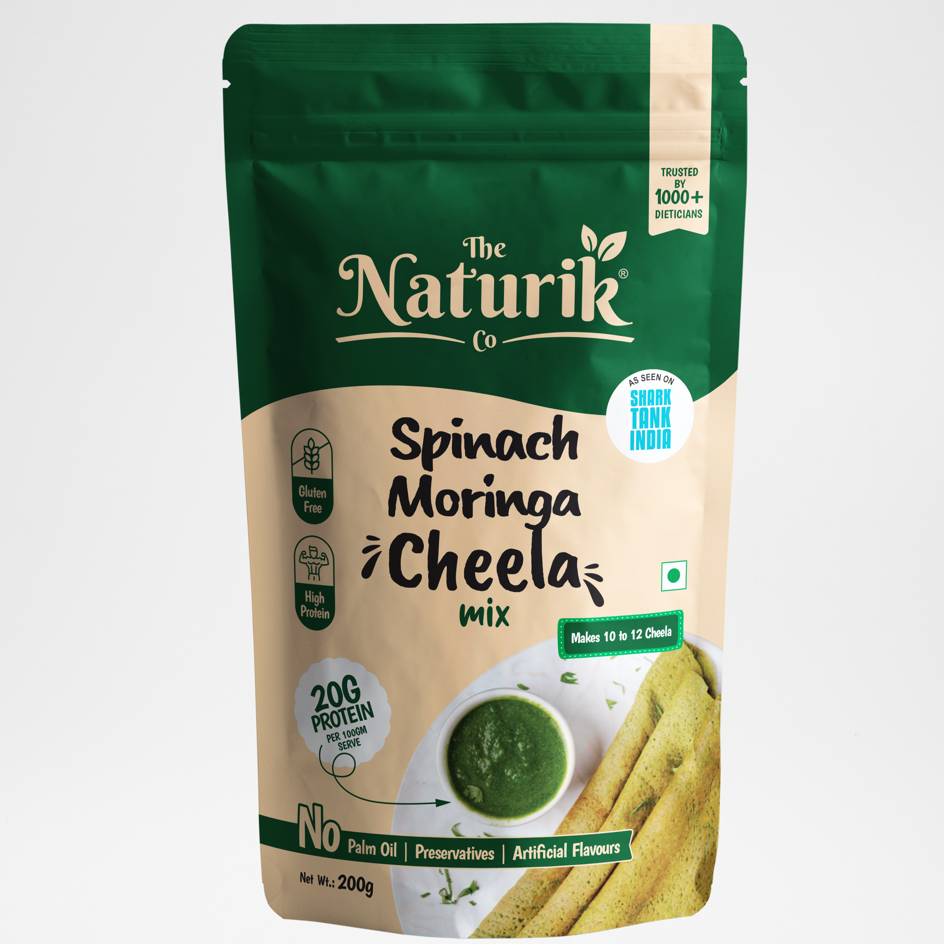 Spinach Moringa Cheela Mix - Protein Chilla Mix