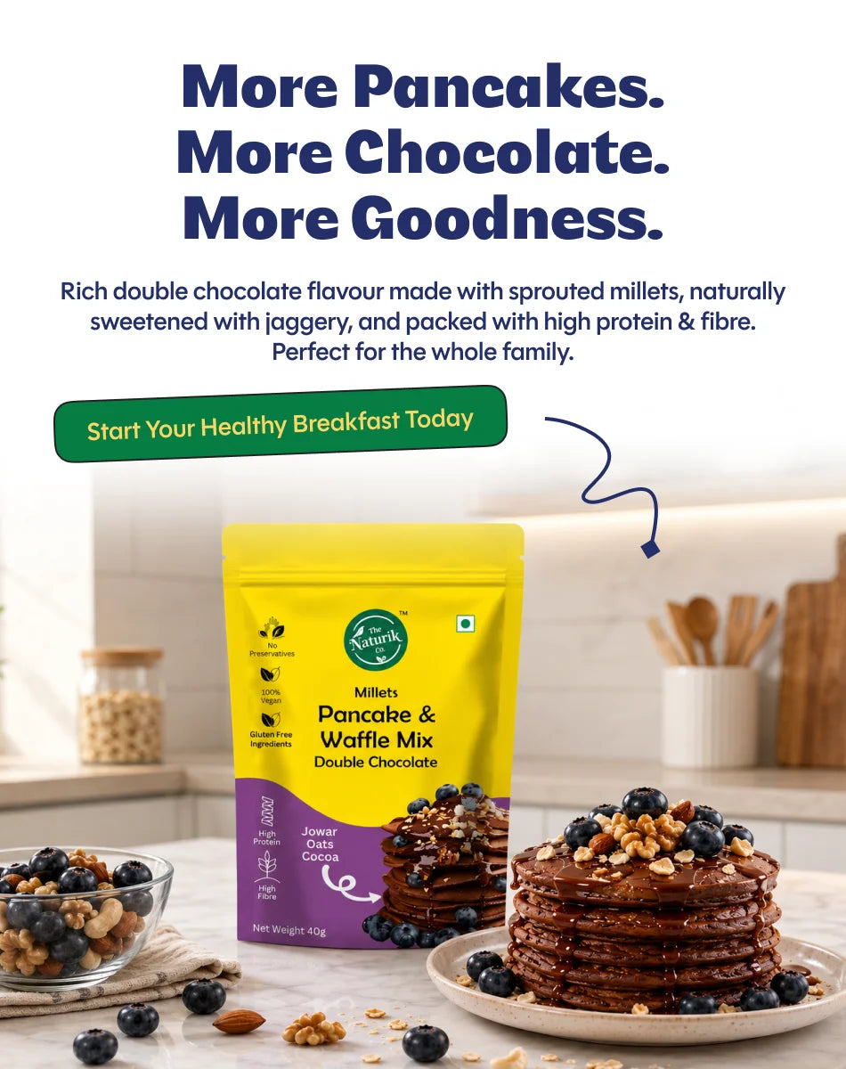 Millet Pancake & Waffle Mix 150g – Double Chocolate