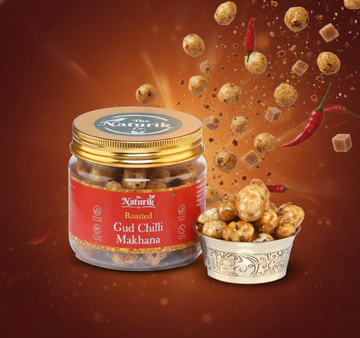Gud Chilli Makhana 30g - Jaggery & Chilli Foxnut Snack
