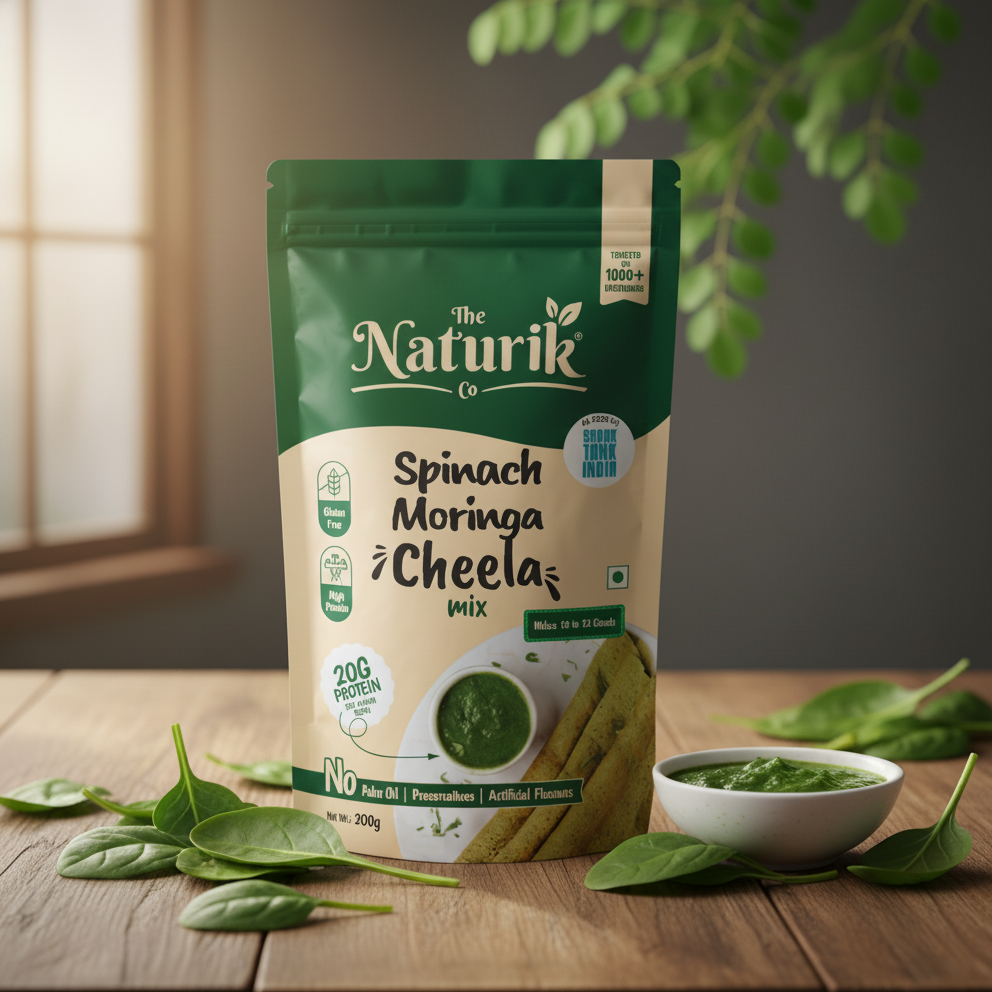Spinach Moringa Cheela Mix - Protein Chilla Mix