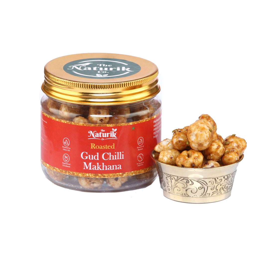 Gud Chilli Makhana 30g - Jaggery & Chilli Foxnut Snack