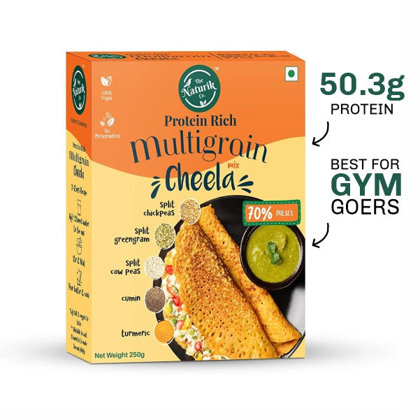 Multigrain Cheela Mix - The Naturik Co chilla mix high protein