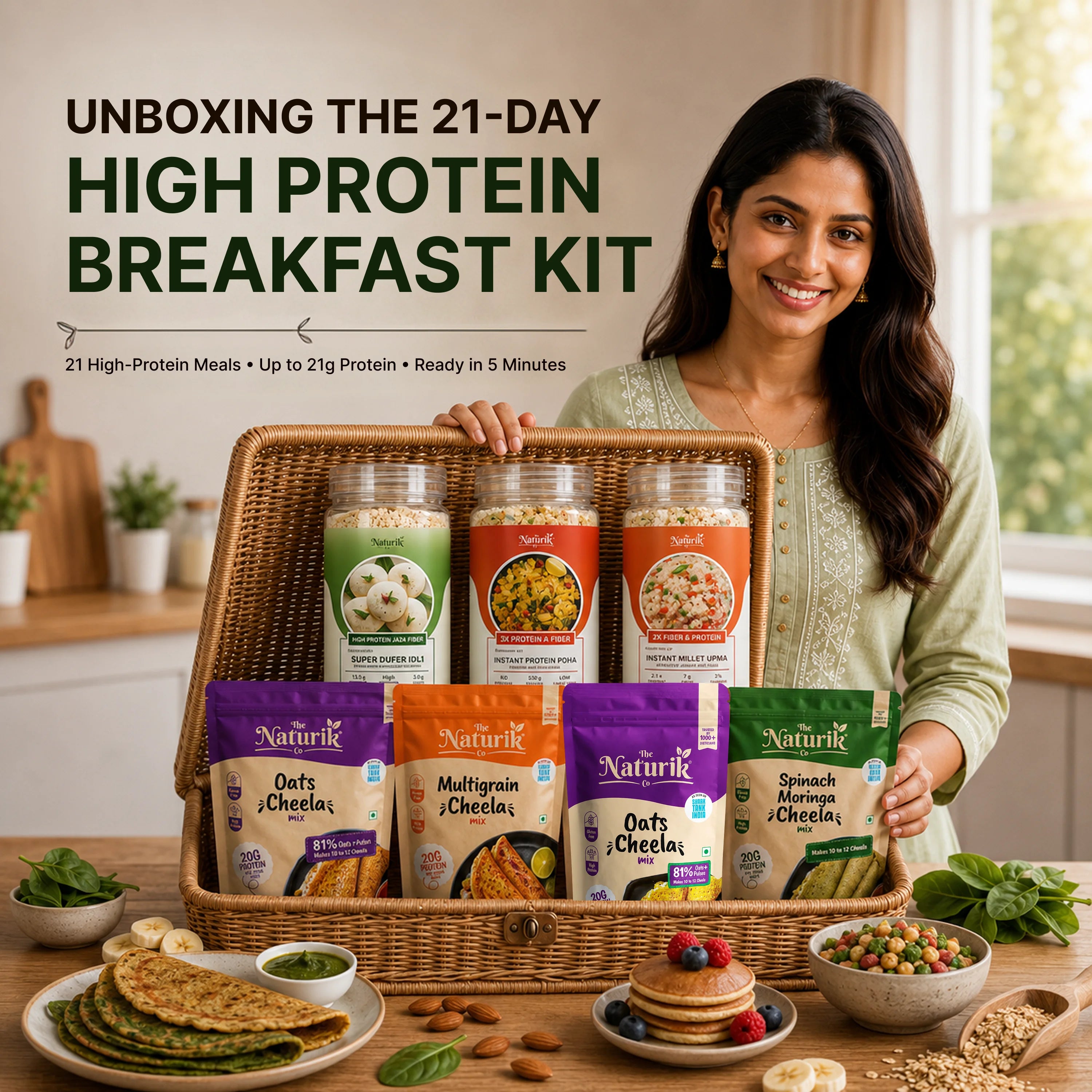 21-Day High Protein Breakfast Kit for Muscle Growth