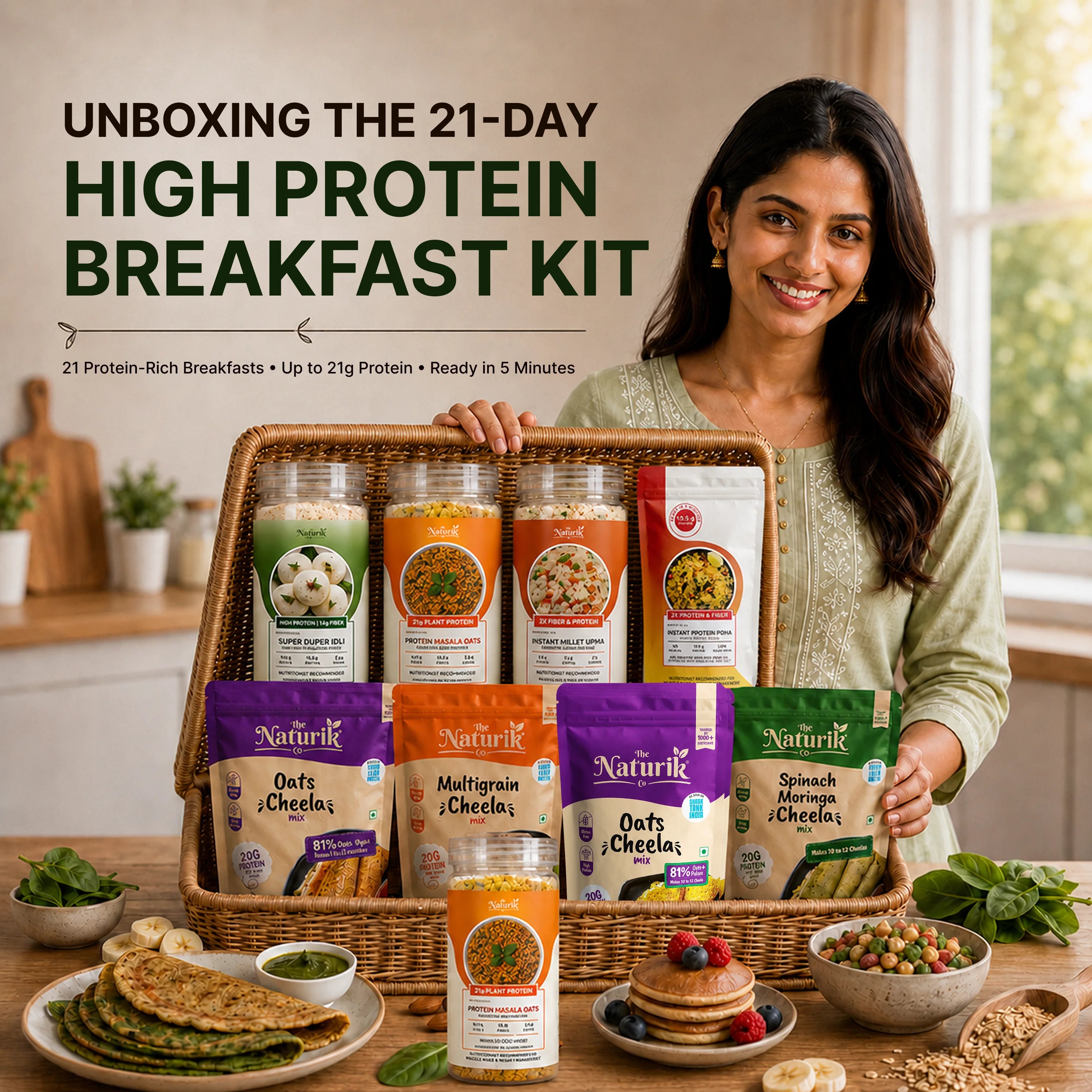 21-Day High Protein Breakfast Kit for Muscle Growth