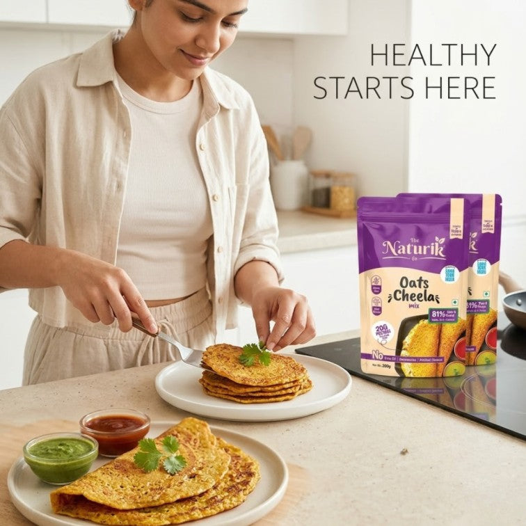 Oats Cheela Mix Pack of 2 (200g each) - Breakfast Combo