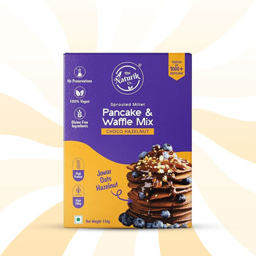 The Naturik Co. Millet Pancake & Waffle Mix | High Protein, Fiber I No Maida No Sugar