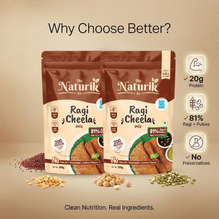 Ragi (Millets) Cheela Mix - 200g each (Pack of 2)