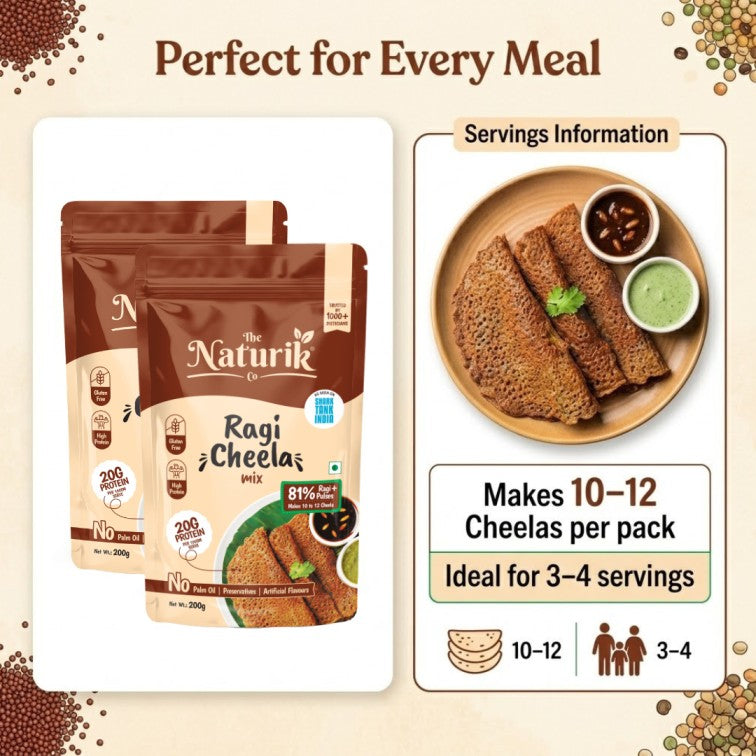 Ragi (Millets) Cheela Mix - 200g each (Pack of 2)
