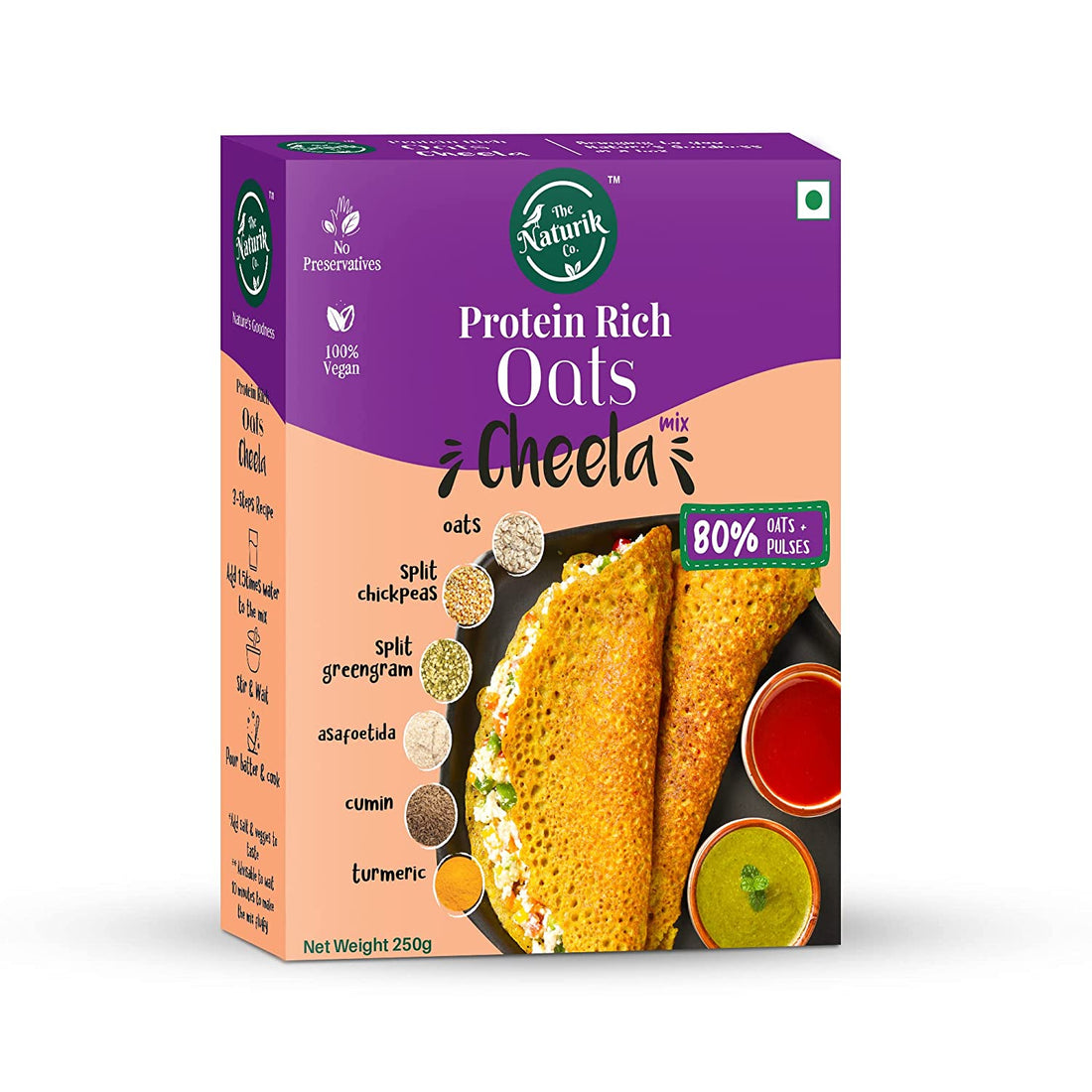 Oats Cheela Mix - The Naturik Co Chilla Mix