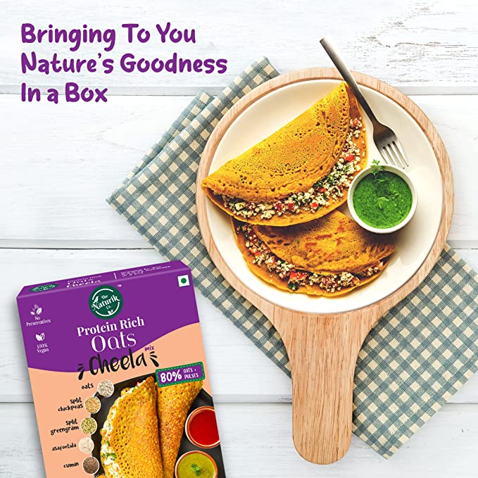 Oats Cheela Mix - The Naturik Co Chilla Mix Ready to Cook